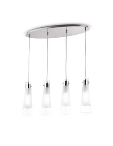 Kuky sp4 trasparente lampada a sospensione E27