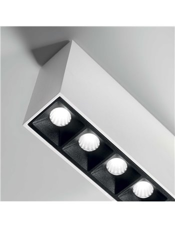 Lika pl 12w 3000k wh lampada da soffitto LED