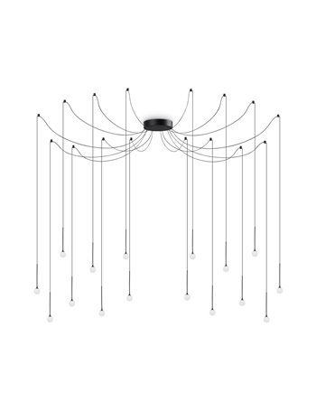 Lucciola sp16 nero lampada a sospensione LED