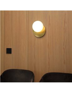 Ninfea ap1 ottone lampada da parete GX53