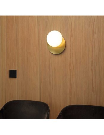 Ninfea ap1 ottone lampada da parete GX53