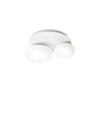 Ninfea pl2 bianco lampada da soffitto GX53