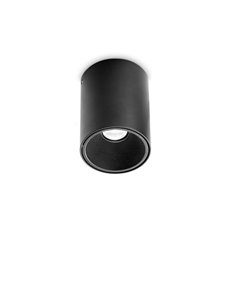 Nitro pl 10w round nero lampada da soffitto LED 2
