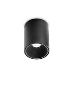 Nitro pl 15w round nero lampada da soffitto LED 2