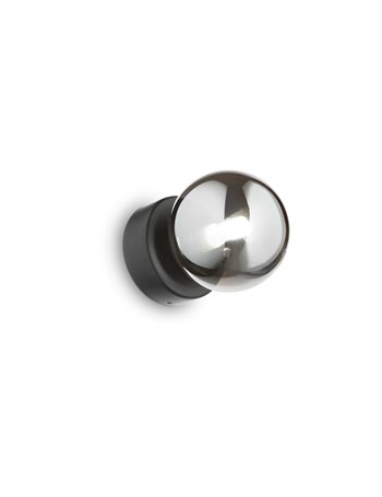 Perlage ap1 nero lampada da parete G9