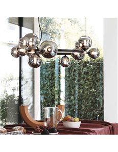 Perlage sp14 nero lampada a sospensione G9