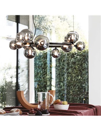 Perlage sp14 nero lampada a sospensione G9