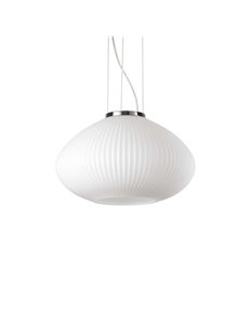 Plisse' sp1 d35 cromo lampada a sospensione E27