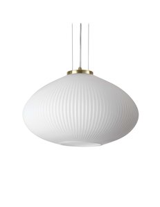 Plisse' sp1 d45 ottone lampada a sospensione E27 2