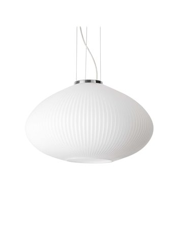 Plisse' sp1 d45 cromo lampada a sospensione E27