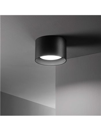 Spike pl1 nero lampada da soffitto GX53