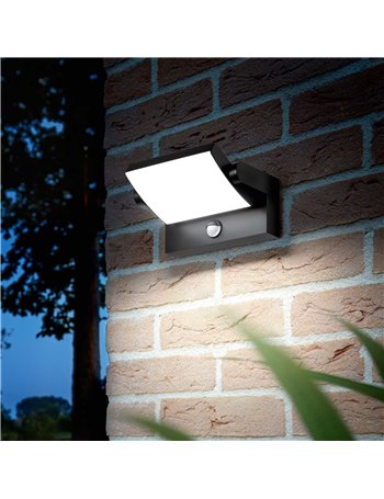 Swipe ap sensor nero lampada da parete LED
