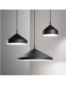 Yurta sp1 d21 nero lampada a sospensione E27 2