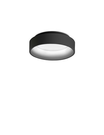 Ziggy pl d30 nero lampada da soffitto LED