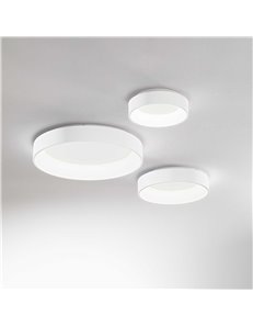 Ziggy pl d45 bianco lampada da soffitto LED 2