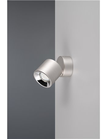 Guayana spot orientabile anche da incasso metallo acciaio h. 12cm Guayana spot orientabile anche da incasso metallo acciaio h. 12cm