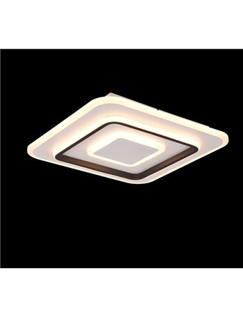 Jora plafoniera led quadrata con telecomando multifunzione 40cm x 40cm