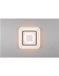 Jora plafoniera led quadrata con telecomando multifunzione 40cm x 40cm 2