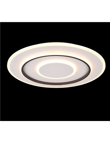 Jora plafoniera led rotonda con telecomando multifunzione d. 60cm