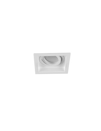 Kenai faretto da incasso quadrato orientabile bianco l. 9,2cm