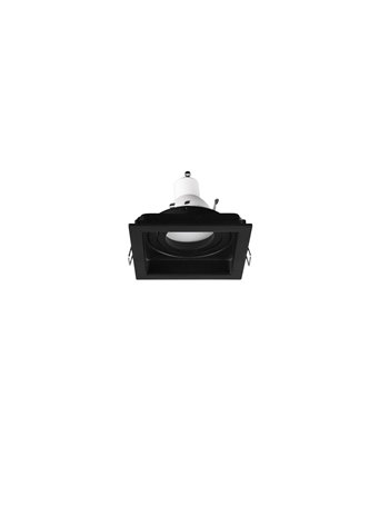 Kenai faretto da incasso quadrato orientabile nero l. 9,2cm
