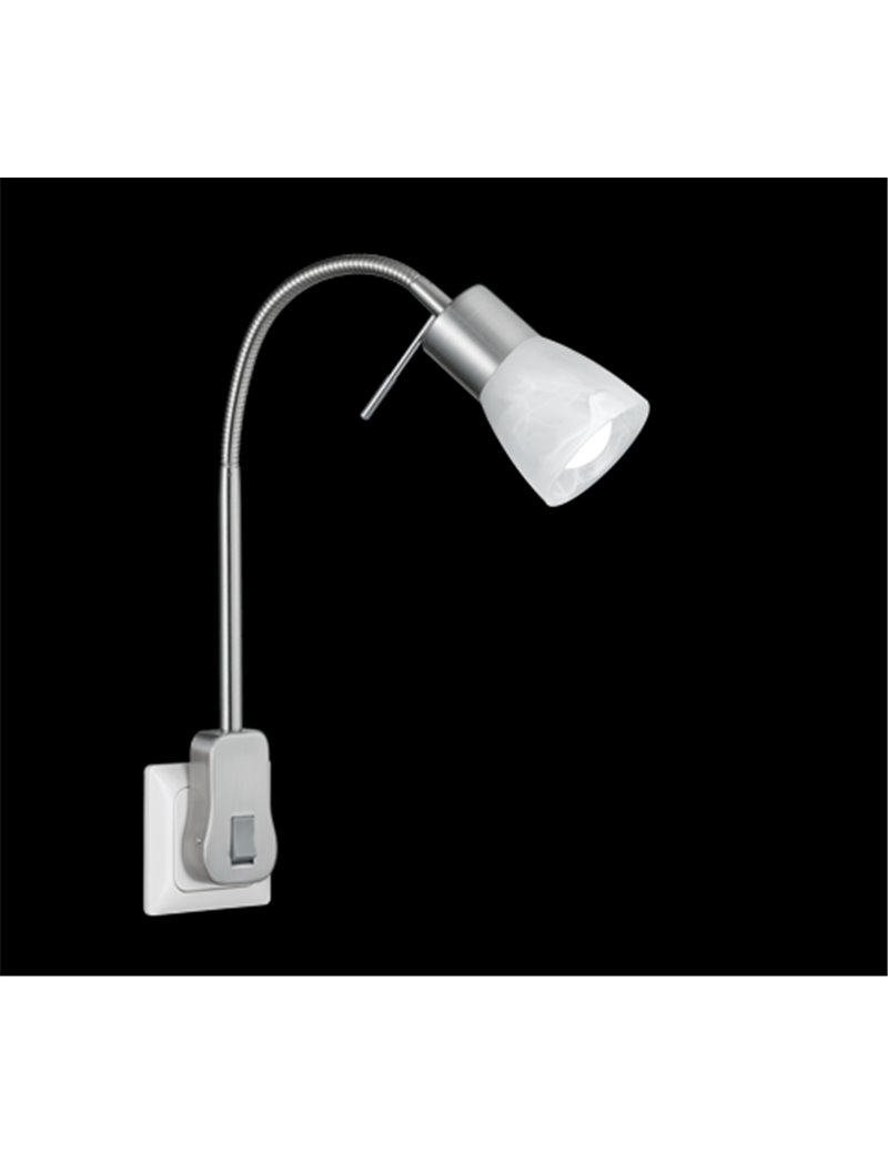 Trio Lighting Harvey lampada da studio flessibile con pinza metallo nero e  cromo h. 34cm R20731232 4251820308609