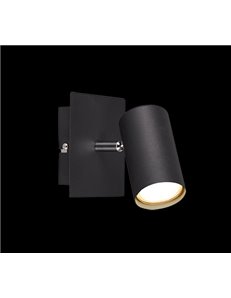 Marley spot cilindro metallo nero l. 15cm  2