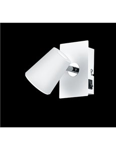 Narcos spot singolo led bianco con diff. Conico foro con interr. L. 12 2