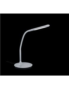 Polo lampada studio led grigia flessibile regolaz. 4 intensita' e luce calda/fredda h.41cm 2