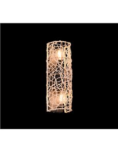 Lovis applique in rattan naturale h. 30cm