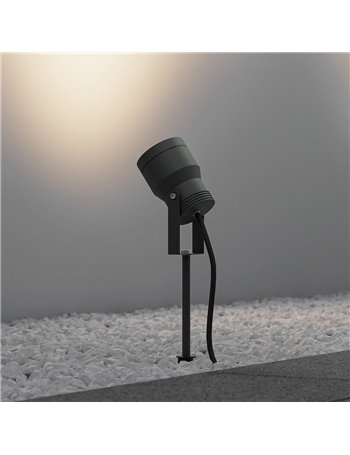 Mareb picchetto da esterno fusione alluminio antracite h.27,5cm ip65