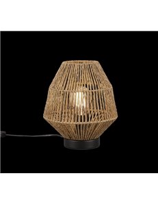 Miki lampada da tavolo corda naturale h. 21cm 2