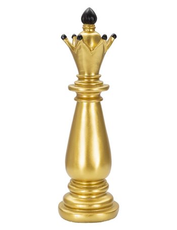 Alfiere scacchi oro e nero cm ø 12,5x38,5