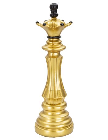 Regina scacchi oro e nero cm ø 12x37