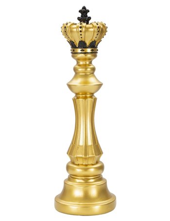 Re scacchi oro e nero cm ø 13x40,5