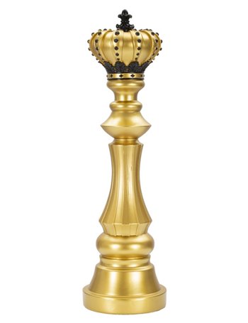 Re scacchi oro e nero cm ø 14x50