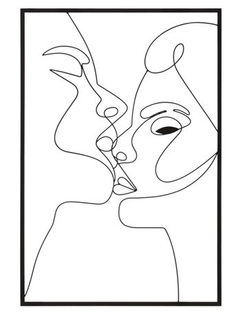 Pannello in ferro kiss cm 60x1x90