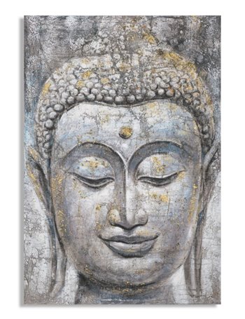 Dipinto su tela face buddha light -a- cm 80x3x120