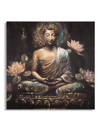 Dipinto su tela buddha -a- cm 100x3x100