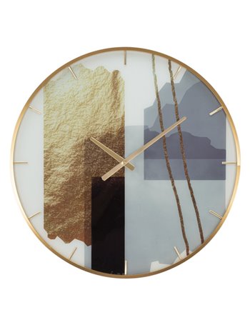 Orologio glass motif cm ø 60x5