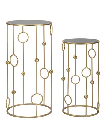 Tavolinetto cage coppia cm ø 50x100-40x80