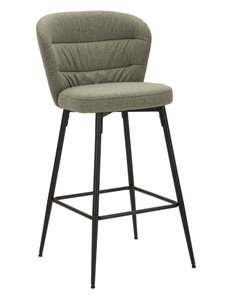 Sgabello bar losanna verde set 2 pz cm 52x59x108