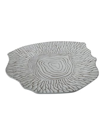 Piatto s/tasche resina cm 37x34x6