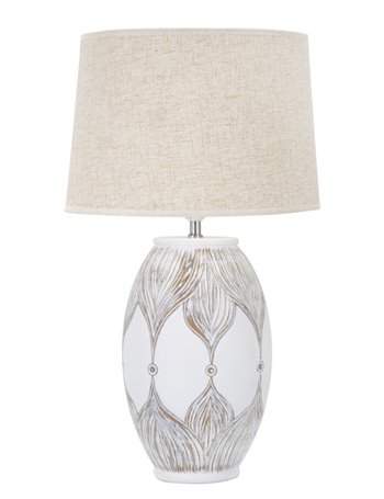 Lampada da tavolo resina ovale atene cm ø 38x67                                 