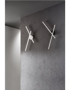 Syncro applique 29w led in alluminio nero