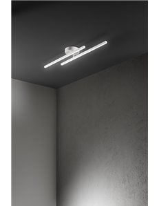 Syncro applique regolabile 29w cct in alluminio bianco