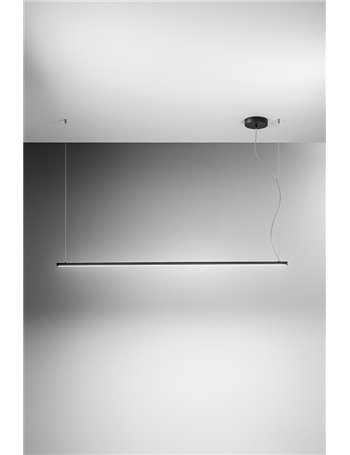 Syncro sospensione lineare bianca led 35w cct in alluminio
