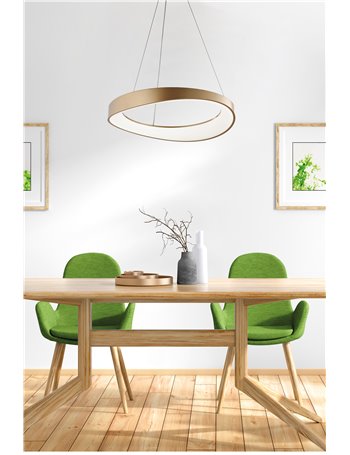 Eagles lampadarioanello dorato 38w led luce calda naturale fredda