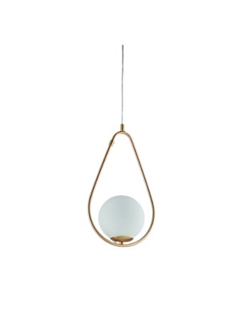 Pink floyd lampadarietto moderno sfera bianca metallo dorato goccia