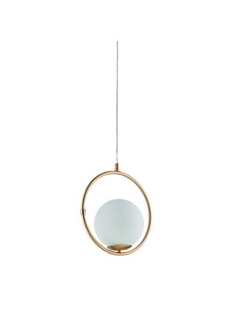 Pink floyd lampadarietto moderno sfera bianca metallo dorato rotonda